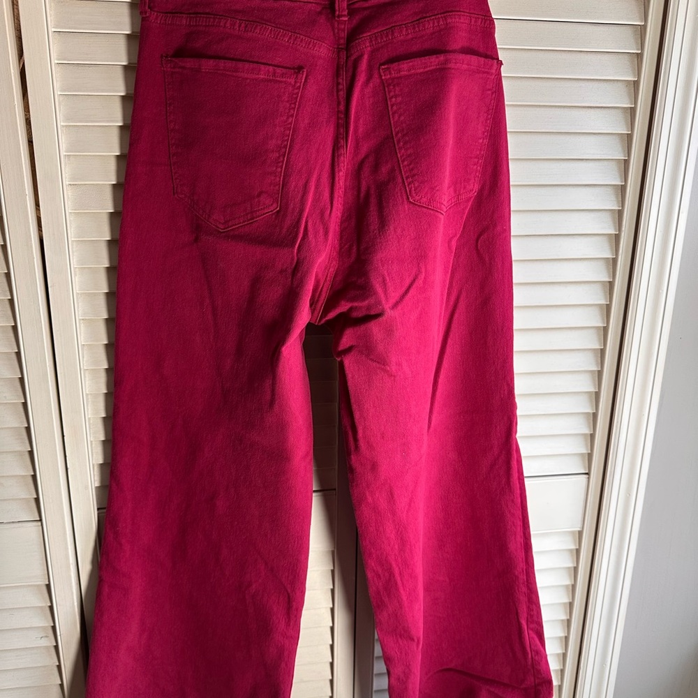 Kut from the Kloth Magenta Wide-Leg Jeans